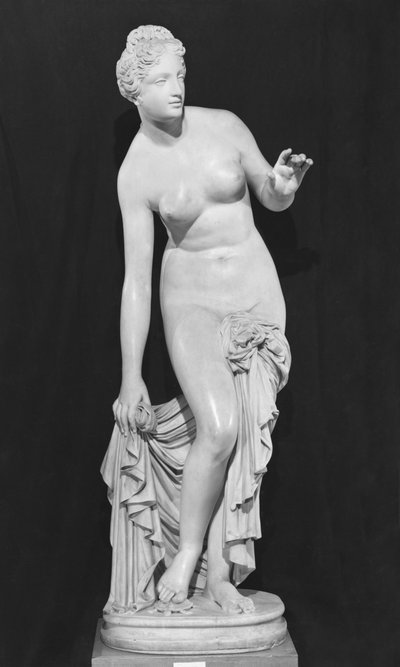 Venus, también conocida como Venus sorprendida en su baño, 1829 (mármol) de James Pradier